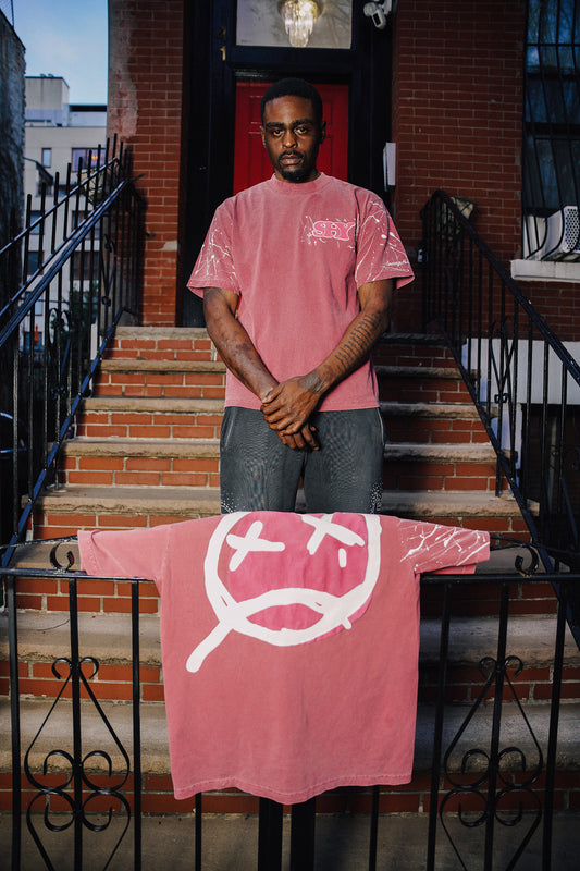 Burgundy Staple tee