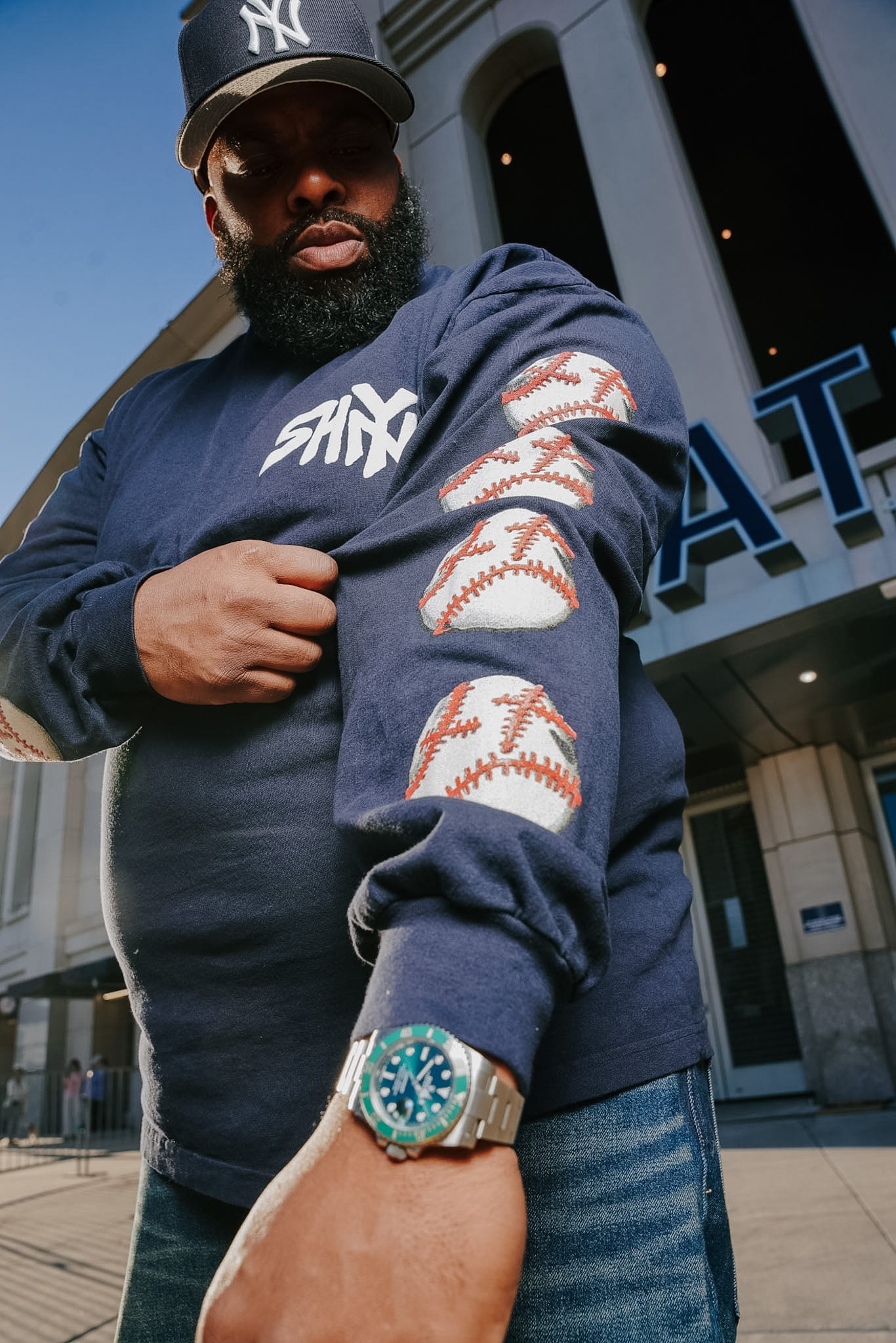 SHY Yankees long sleeve tee