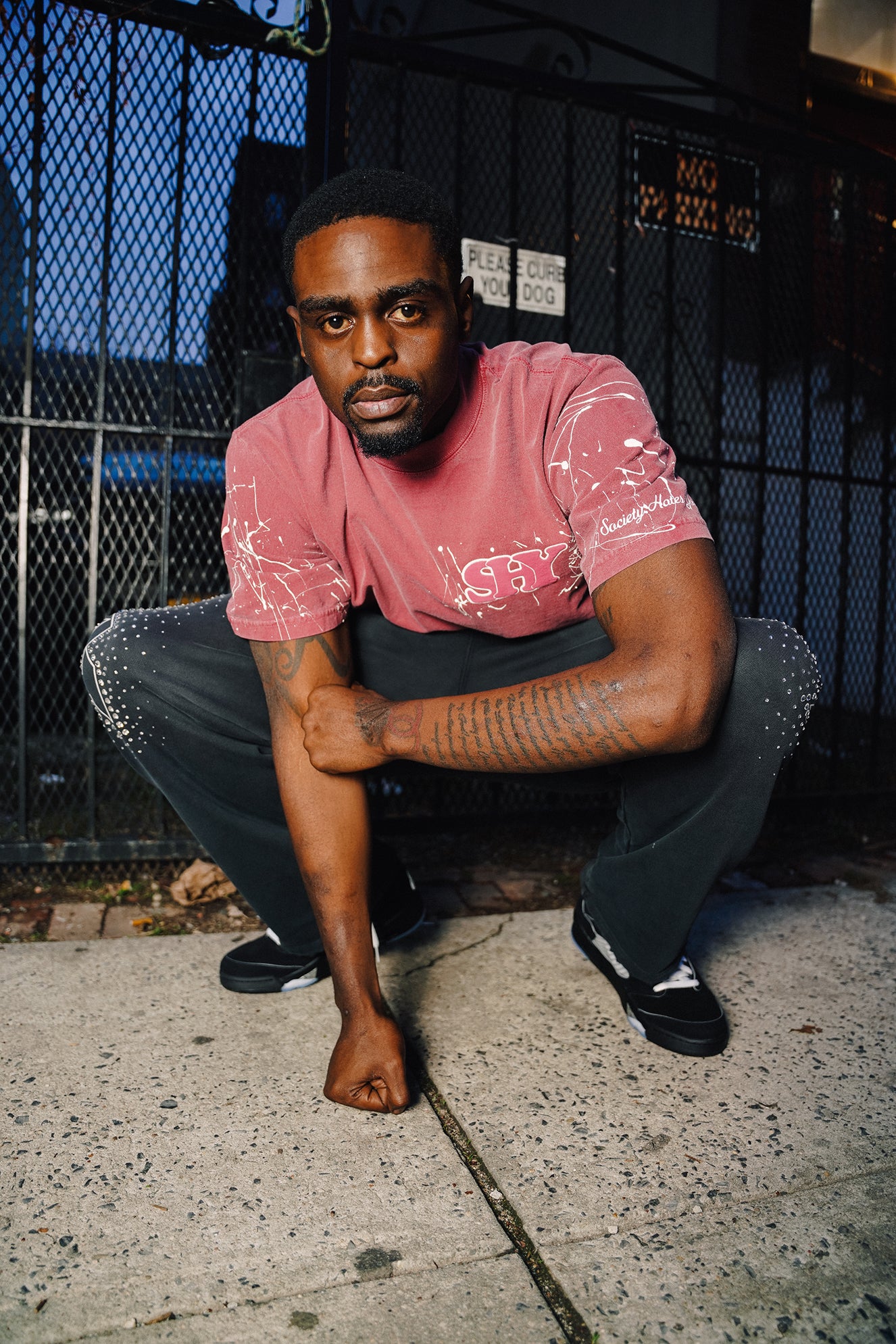 Burgundy Staple tee