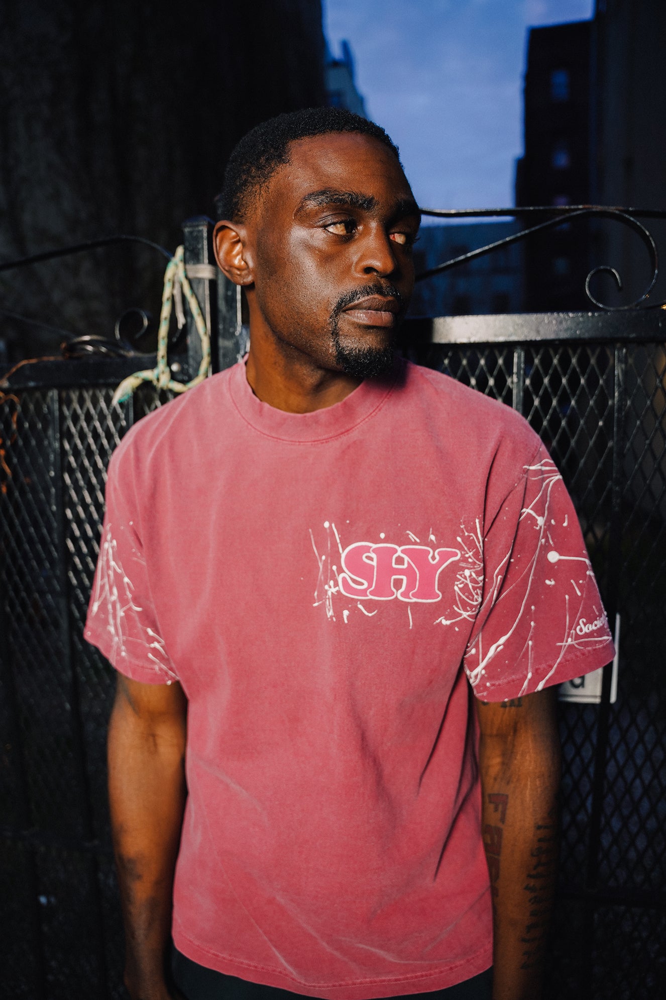 Burgundy Staple tee