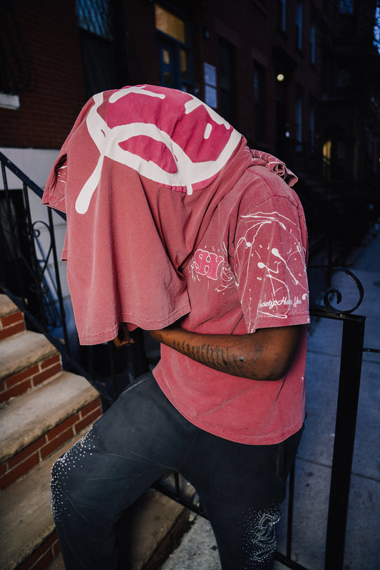Burgundy Staple tee